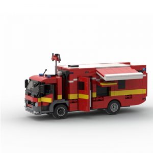 Mocbrickland Moc 96616 London Set Scania 32m Ladder + Mk3 Pump Ladder + Command Unit By Dm (1)