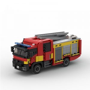 Mocbrickland Moc 96616 London Set Scania 32m Ladder + Mk3 Pump Ladder + Command Unit By Dm (4)