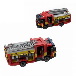 Mocbrickland Moc 96616 London Set Scania 32m Ladder + Mk3 Pump Ladder + Command Unit By Dm (8)