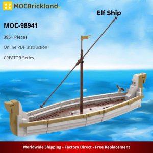 Mocbrickland Moc 98941 Elf Ship (5)