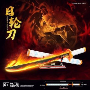 Quanguan 722 Demon Slayer Kimetsu No Yaiba Nichirin Sword (1)