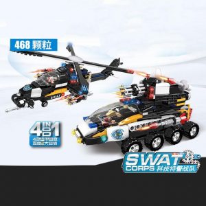 Woma C0591 Swat Helicopter And Swat Assault Vehicle (2)