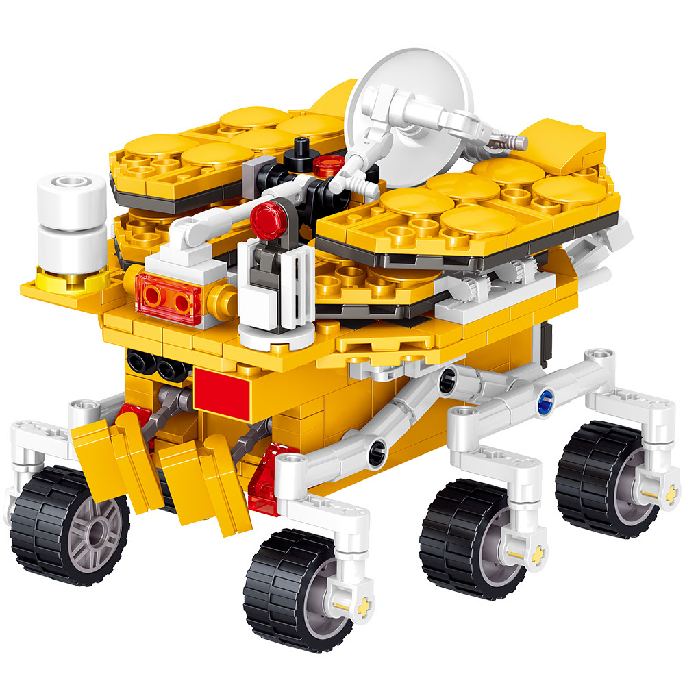 Zhegao Ql0283 Aerospace Yellow Zhurong Mars Rover (3) Zhegao Ql0283 Aerospace Yellow Zhurong Mars Rover (3)