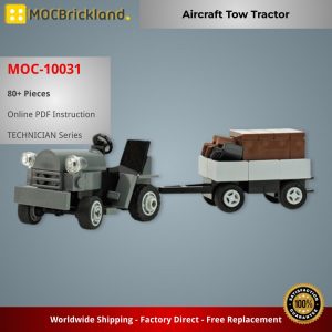 Mocbrickland Moc 10031 Aircraft Tow Tractor (2)