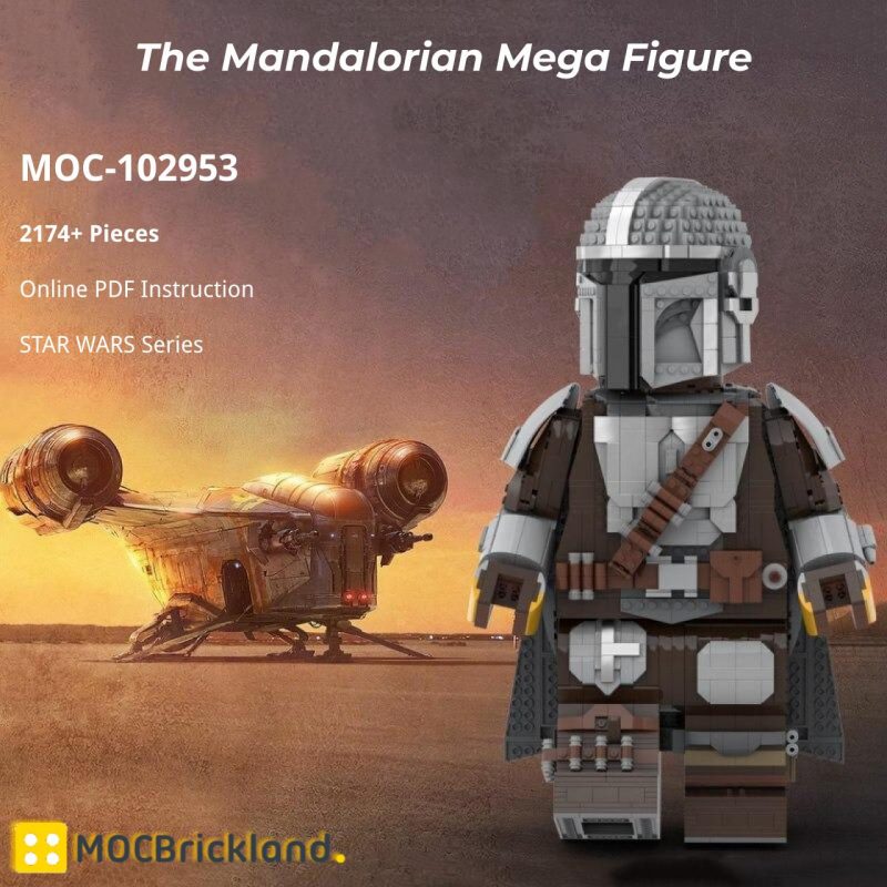 MOCBRICKLAND MOC-102953 The Mandalorian Mega Figure