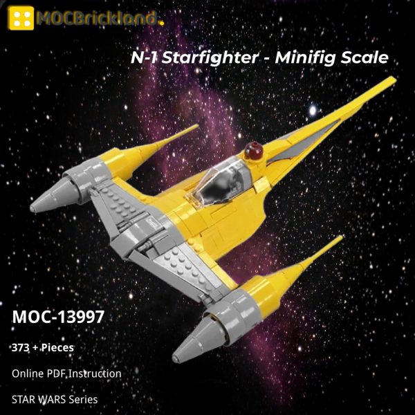 Mocbrickland Moc 13997 N 1 Starfighter Minifig Scale 1