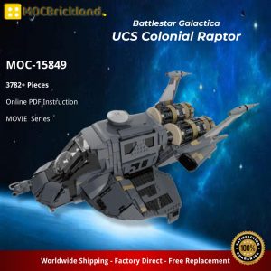 Mocbrickland Moc 15849 Battlestar Galactica Ucs Colonial Raptor (3)