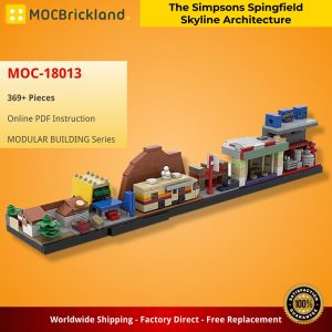 Mocbrickland Moc 18013 The Simpsons Spingfield Skyline Architecture (3)