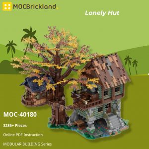 Mocbrickland Moc 40180 Lonely Hut (4)