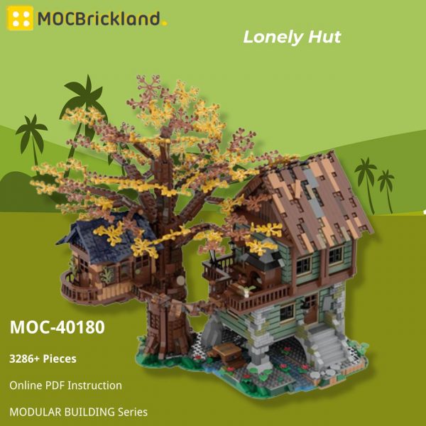 Mocbrickland Moc 40180 Lonely Hut (4)