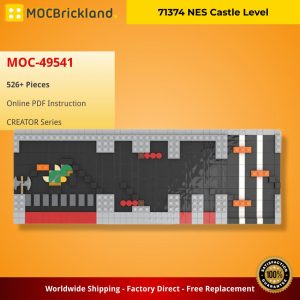 Mocbrickland Moc 49541 71374 Nes Castle Level (2)