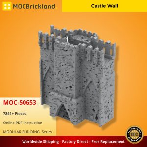 Mocbrickland Moc 50653 Castle Wall (5)