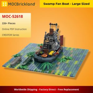 Mocbrickland Moc 52618 Swamp Fan Boat Large Sized (7)