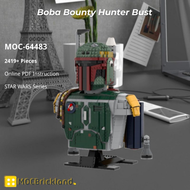MOCBRICKLAND MOC-64483 Boba Bounty Hunter Bust