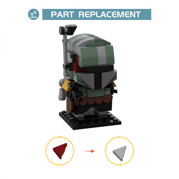 Mocbrickland Moc 65926 Boba The Mandalorian Damage (1)