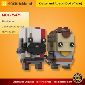 Mocbrickland Moc 75471 Kratos And Atreus (god Of War)