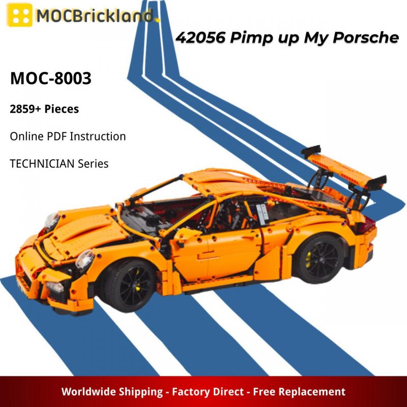 MOCBRICKLAND MOC-8003 42056 Pimp up My Porsche