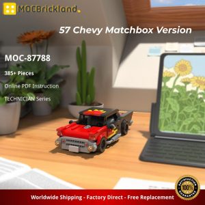 Mocbrickland Moc 87788 57 Chevy Matchbox Version (2)