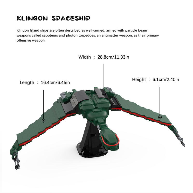 MOCBRICKLAND MOC-89674 Klingon Spacecraft