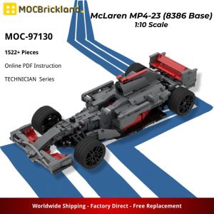 Mocbrickland Moc 97130 Mclaren Mp4 23 (8386 Base) 110 Scale (5)
