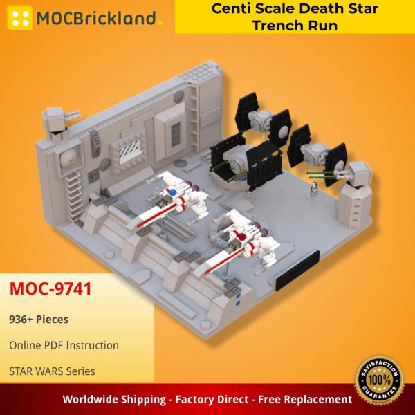 Mocbrickland Moc 9741 Centi Scale Death Star Trench Run (2)