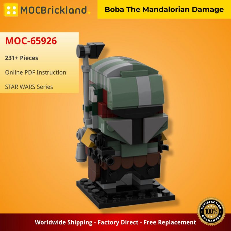 MOCBRICKLAND MOC-65926 Boba The Mandalorian Damage