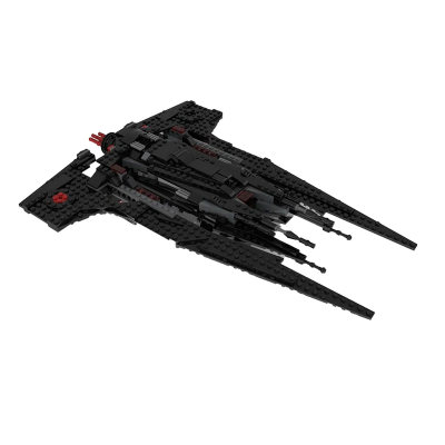 MOCBRICKLAND MOC-40680 Mandalorian Komrk Class Fighter - Knights Of Ren Edition