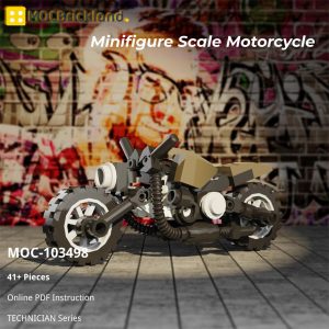 Mocbrickland Moc 103498 Minifigure Scale Motorcycle (2)