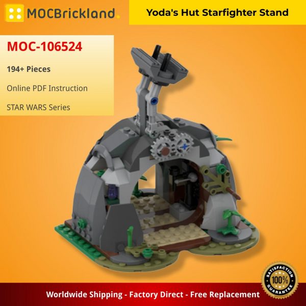 Mocbrickland Moc 106524 Yoda's Hut Starfighter Stand