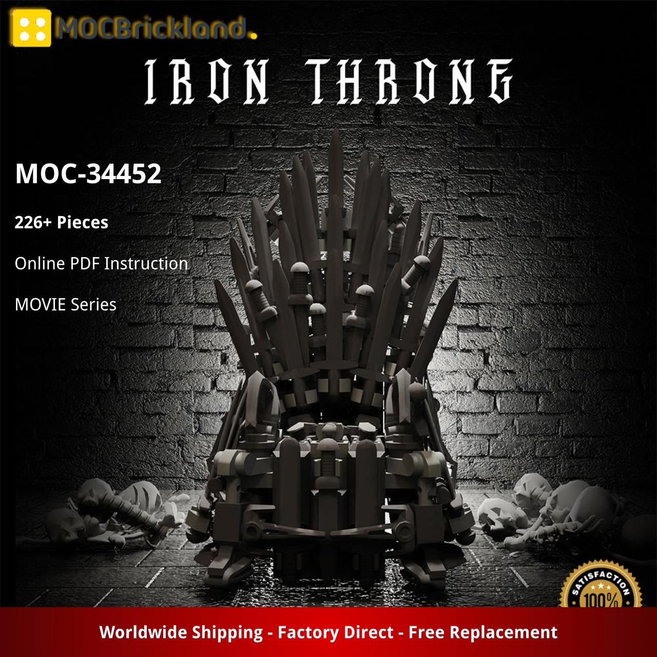 Mocbrickland Moc 34452 Iron Throne Game Of Thrones (2) Mocbrickland Moc 34452 Iron Throne Game Of Thrones (2)