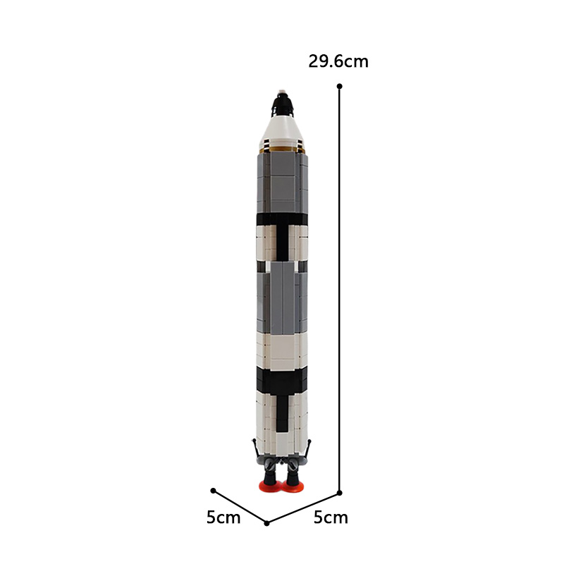 MOCBRICKLAND MOC-34453 Gemini Titan Rocket (Saturn V scale)