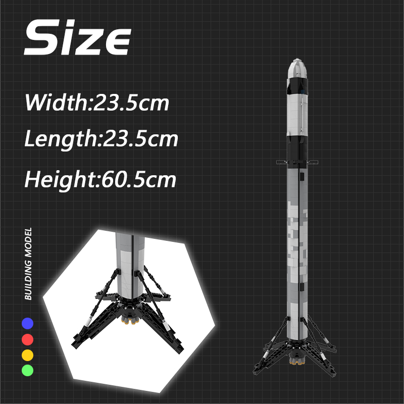 MOCBRICKLAND MOC-41953 Ultimate Space X Falcon 9 [1:110 scale]