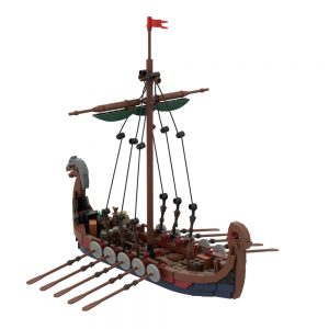 Mocbrickland Moc 58275 Viking Longship (3)