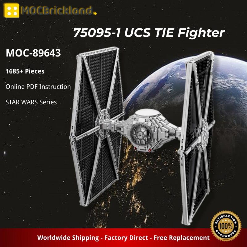 MOCBRICKLAND MOC-89643 75095-1 UCS TIE Fighter