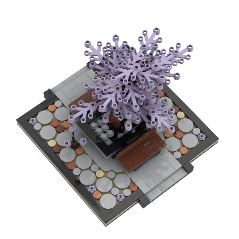 MOCBRICKLAND MOC-896460 Small Potted Two-Color Flower