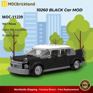 Mocbricland Moc 11239 10260 Black Car Mod (2)