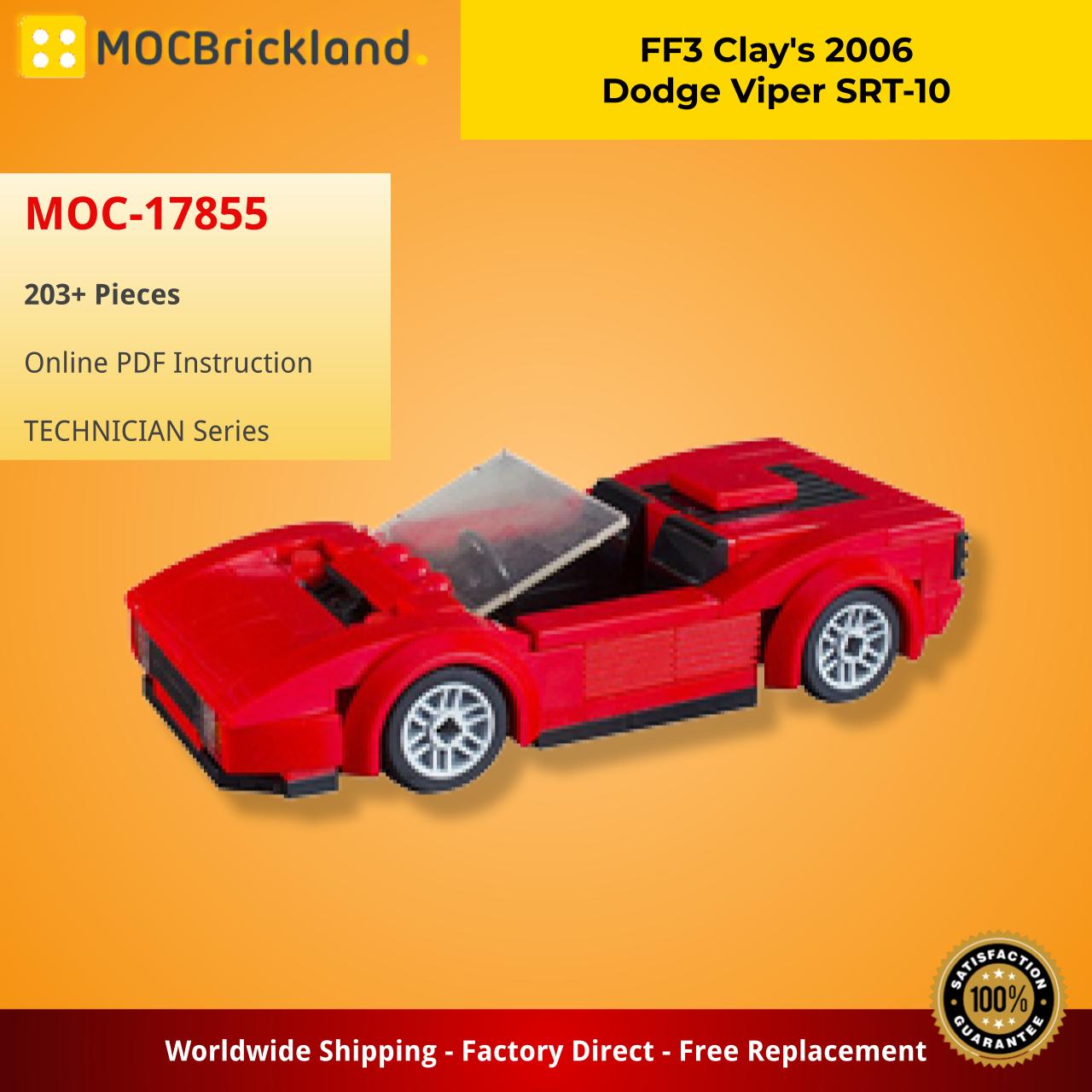 Mocbricland Moc 17855 Ff3 Clay's 2006 Dodge Viper Srt 10 (2) Mocbricland Moc 17855 Ff3 Clay's 2006 Dodge Viper Srt 10 (2)