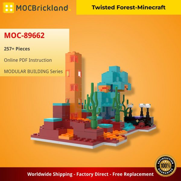 Mocbricland Moc 89662 Twisted Forest Minecraft (2)
