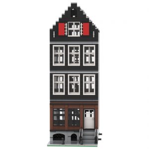 Modular Building Moc 48643 51061 47824 46108 Genuine Modular Amsterdam Canal House Mocbrickland (4)