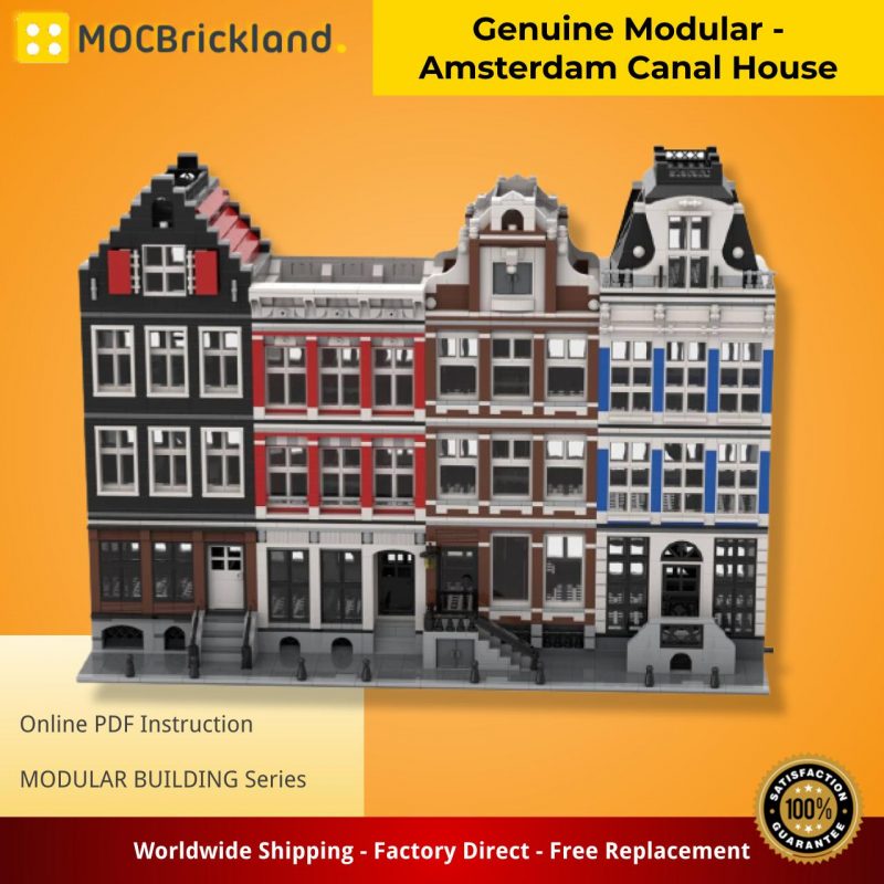 MOCBRICKLAND MOC-48643 51061 47824 46108 Genuine Modular – Amsterdam Canal House