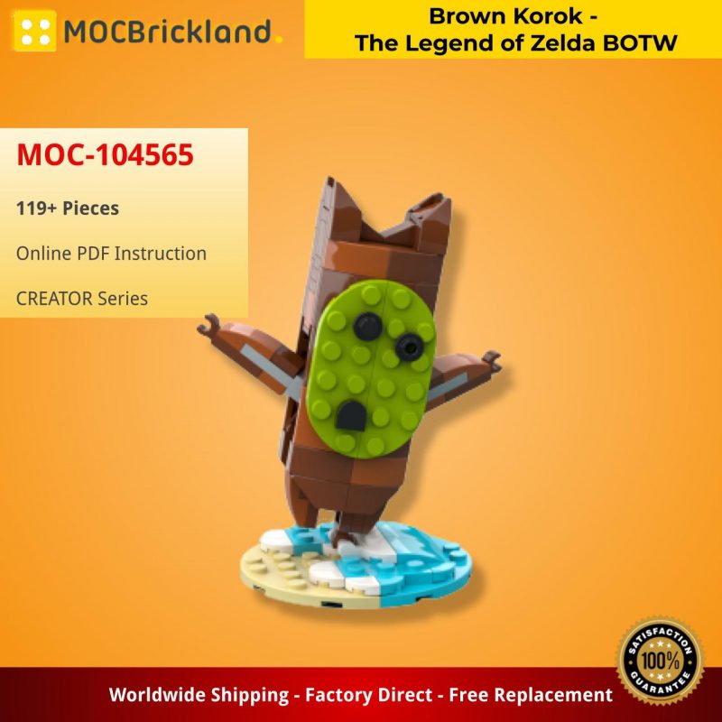MOCBRICKLAND MOC-104565 Brown Korok – The Legend of Zelda BOTW