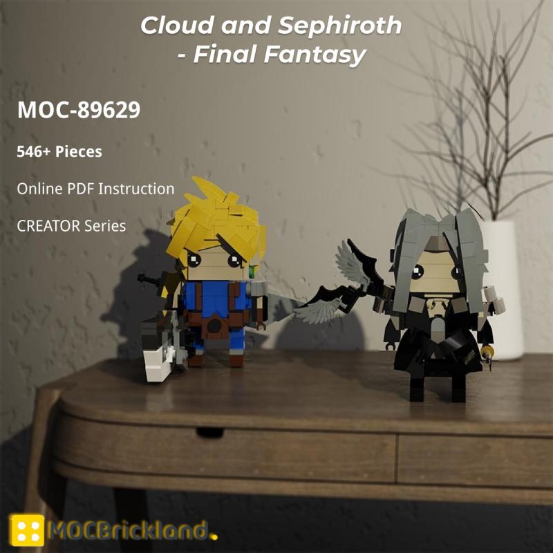 CREATOR MOC-89629 Cloud and Sephiroth – Final Fantasy MOCBRICKLAND