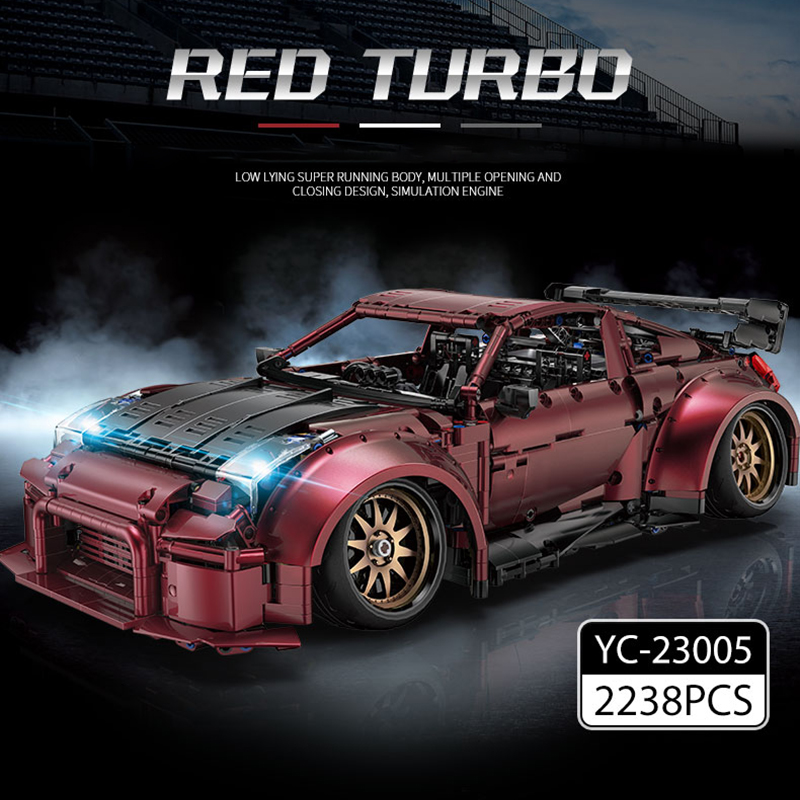 Happy Build YC-23005 Red Turbo Car