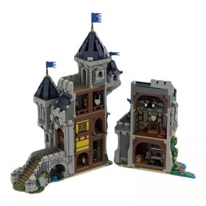 Mocbrickland Moc 101775 Black Falcon Knight's Castle (31120 Medieval Castle Alternate Build) (6)