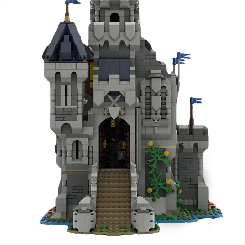 MOCBRICKLAND MOC-101775 Black Falcon Knight's Castle (31120 "Medieval Castle" Alternate Build)