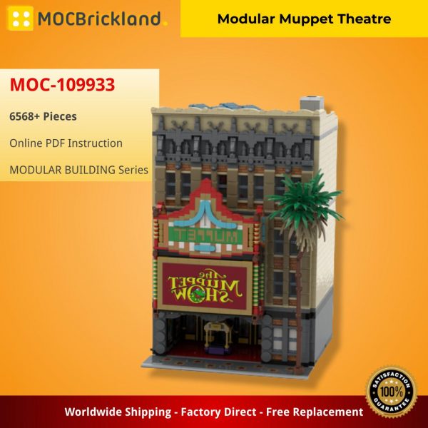 Mocbrickland Moc 109933 Modular Muppet Theatre (1)