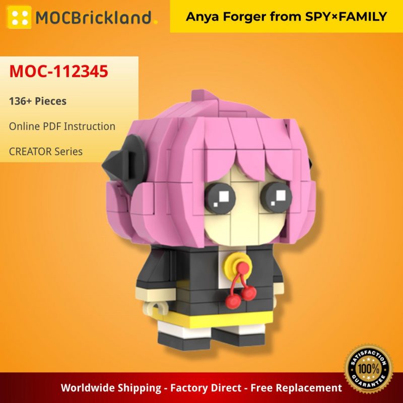 MOCBRICKLAND MOC-112345 Anya Forger from SPY×FAMILY