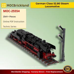 Mocbrickland Moc 25554 German Class 52.80 Steam Locomotive By Topaces (1)