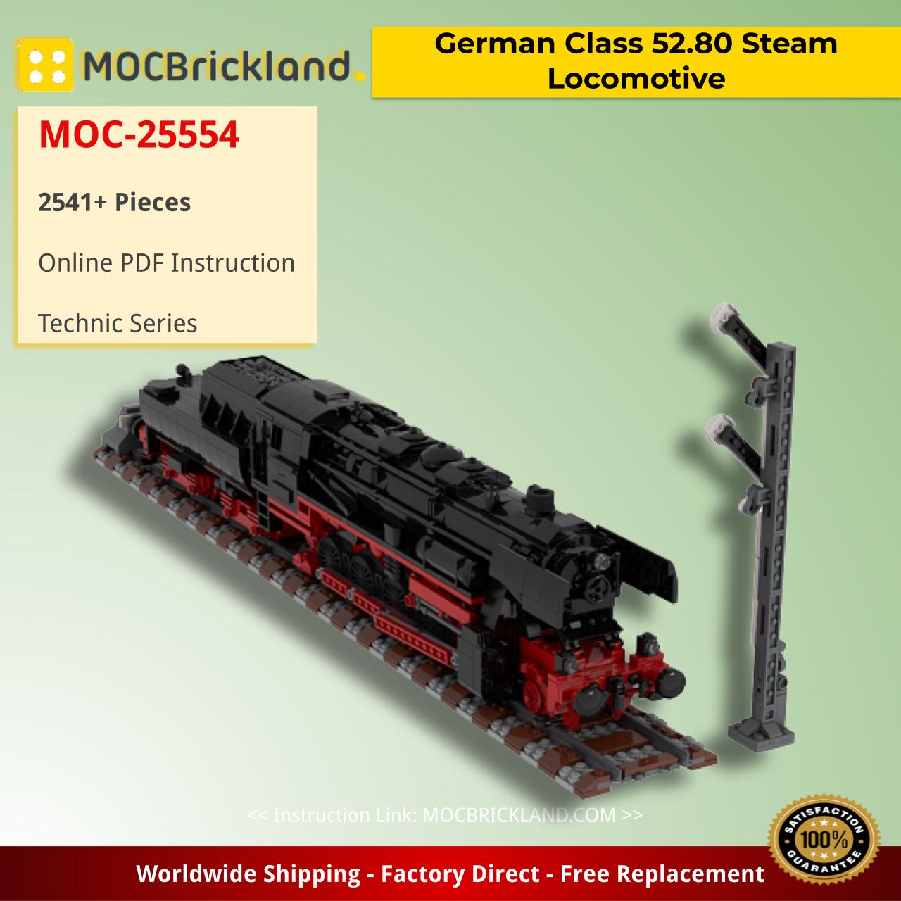 Mocbrickland Moc 25554 German Class 52.80 Steam Locomotive By Topaces (1) Mocbrickland Moc 25554 German Class 52.80 Steam Locomotive By Topaces (1)