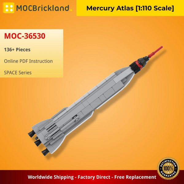 Mocbrickland Moc 36530 Mercury Atlas [1110 Scale]